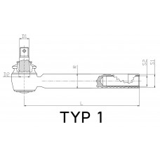 Наконечник рульової тяги B103216